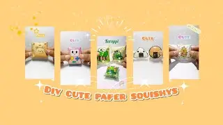 Diy cute paper squishys 💖💫 || cute paper squishys 💞 #papersquishy #papercraft #diy #craftvideos 