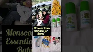 Rainy Season Travel Essentials for Babies #shorts #trending #monsoon #tips