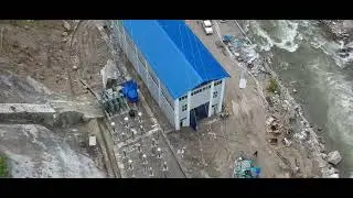 Mid Solu Khola Hydropower Project Powerhouse area.