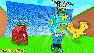 AKU IKUT ADMIN ABUSE ESCAPE TSUNAMI FOR BRAINROT DAN DAPAT BRAINROT SECRET BARU+LUCKY BLOCK ADMIN!!