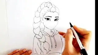 Roman Style Drawing from Demon Hunters K-Pop Anime/Easy Fan Art Tutorial/Step-by-Step tutorials 