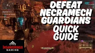 Warframe Solo How to Defeat 3 Necramech Vault Guardians Nightwave Weekly Mission Guide