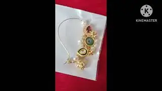 Bridal zumka nath #trending nath #beautiful#ad stone nath#maharashtriyan nath