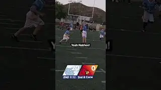 CRAZY ONE HANDED INTERCEPTION! #football #youthfootball #flagfootball #coaching #unc #pick #nfl