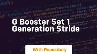 g booster set 1 generation stride