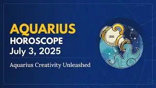 Daily AQUARIUS Horoscope (July 3, 2025) ♒️ 🌟 Aquarius Creativity Unleashed