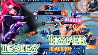Gameplay Hyper Lesley | one shoot one kill #mobilelegendsbangbang