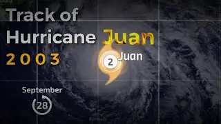 Track of Hurricane Juan 2003