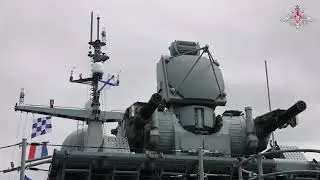 Footage of a Pantsir-M CIWS in action aboard a Project 22800 Karakurt frigate