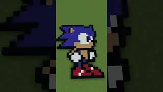 Minecraft: Sonic The Headgehog Logo #shorts