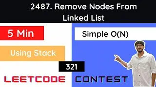 Leetcode 2487. Remove Nodes From Linked List | Hindi