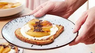 Recept Wentelteefjes met gebakken appel en plattekaas &ndash; Colruyt