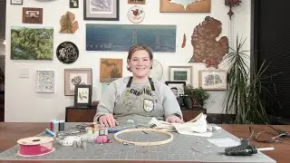 Crafting with Katy: Sewing Supply Wreath