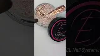 AUTUMN DELIGHT glitter acrylic powder Swatch ELNS EL Nail Systems