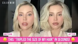 Лайфхак для пышных волос: реакция на текстурирующий спрей Color Wow Style на стероидах
