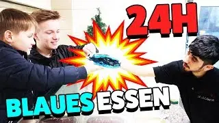 24 Stunden NUR BLAUES ESSEN 🤣 KRASS TipTapTube