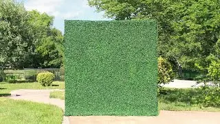8x8ft Green Artificial Hedge Wall Backdrop for Wedding, Baby Shower, Jungle Wild Theme Party