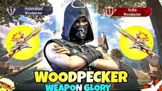 Finally 🔥 Reached Top 1 India Title In WOODPECKER Weapon Glory - Garena Free Fire