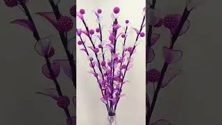DIY Stocking flowers + Pearl #makingflowers #stockingflowers