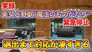 【実録】美女と野獣“魔法のものがたり”緊急停止から退出まで  /  東京ディズニーランド