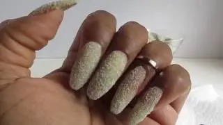 DIY Beach Sand Nails