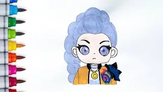 How To Draw RUMI From The Movie K-Pop Demon Hunters #Rumi #cute #simple #kpop #trendingvideo #viral
