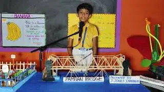 Children's day celebration | Exhibition-PAMBAN BRIDGE |our school student JONES IMMANUEL from Grade4