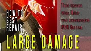Best Way To Repair Huge Dents. PDR TUTORIAL