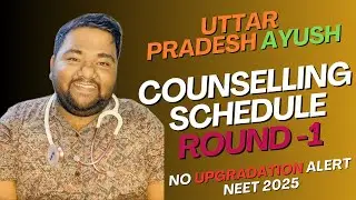 UP AYUSH UG Counselling 2025 Full Schedule Explained in English | Don't Miss‼️
