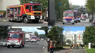 [Jugendfeuerwehrübung] Feuerwehr Dieburg und Umgebung auf Einsatzfahrt im Industriegebiet