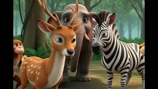 Lion King 👑 and Fox 🦊 save forest #lion #cartoon 