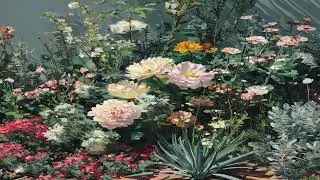 Platinum Flower Bed - HD Wall Art for TV - Bloom Room - Art Screensaver TV