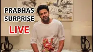 LIVE || Prabhas Surprise to Fans - SAHOO FIRST LOOK