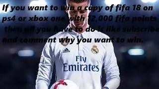 Fifa 18 giveaway + 12,000 fifa points