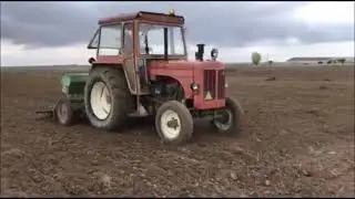 Barreiros R545 arando gradeando sembrando en Piedrahita de Castro Zamora