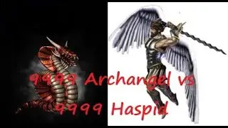 Hero 3 | 9999 Archangel vs 9999 Haspid (Auto Battle)
