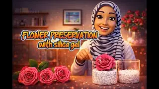 Real flower preservation  with silica gel/#preservation #flowers #silicagel #resin @Craft_Bangla