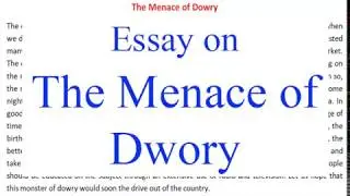 Essay, Paragraph on 