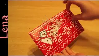 Geschenk einpacken mit Kartenfach -Origami Briefumschlag -Origami Envelope Gift wrapping with pocket