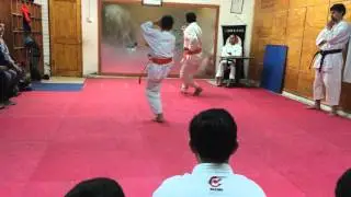 Benjam&iacute;n Manns Examen Cintur&oacute;n Verde Shotokan Karate, estadio Croata, Sensei Jos&eacute; Miguel Quezada