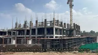 Gardens by the Brook Oct-22 Site Progress I Gaganpahad, Shamshabad.