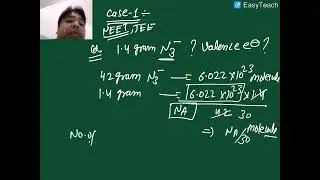 Mole Concept part one/Avogadro number/molecules numbers