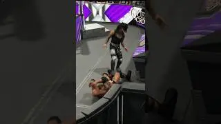 Chyna attack on the rock in WWE 2k25 #wwe #wwe2k25 #wrestling #therock #chyna #wwesmackdown #shorts