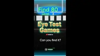 Eye Test Live №10 &ndash; Find 80 (Level 2)   [ Find the wrong Number Live Stream ]