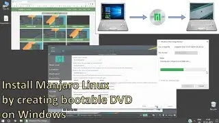 Install Manjaro Linux by creating Bootable DVD on Windows