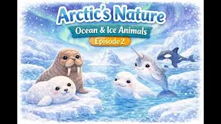 Arctic's Nature | Ocean & Ice Animals for Kids | Educational Nature Video (Episode 2)
