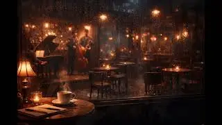 Rainy Late Night Jazz ☕ Smooth AI Jazz for Studying & Relaxing