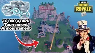 10,000 V-Buck Fortnite Subscriber Tournament Announcement
