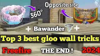 Top 3 best gloowall tricks makes you Pro player 🌎 In 2024 || Specially  for new players || #freefire