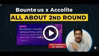 Bounteous × Accolite 2nd Round | Software Engineer & Data Engineer | Talent Titan | 2025 &2026 Batch